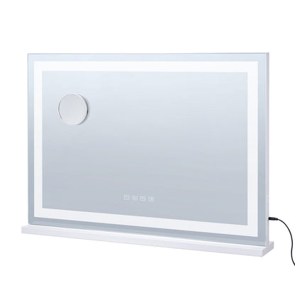 Lighted Makeup Mirror 3 Color med Bluetooth USB Desktop Väggfäste 21,7 tum