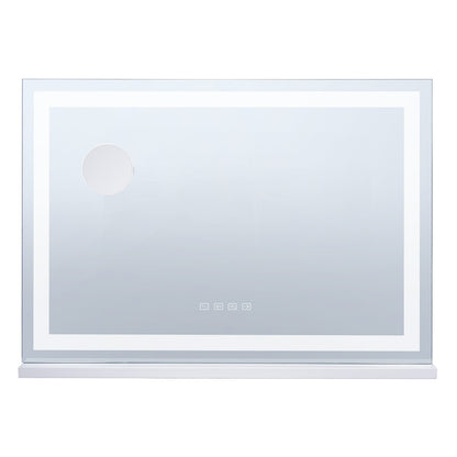 Lighted Makeup Mirror 3 Color med Bluetooth USB Desktop Väggfäste 21,7 tum