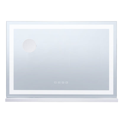 Lighted Makeup Mirror 3 Color med Bluetooth USB Desktop Väggfäste 21,7 tum