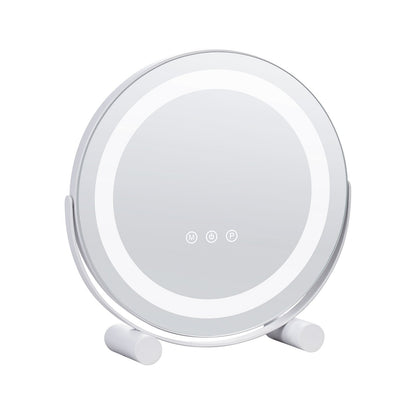 12” Sminkspegel med lampor LED sminkrund med Smart Touch för sovrum