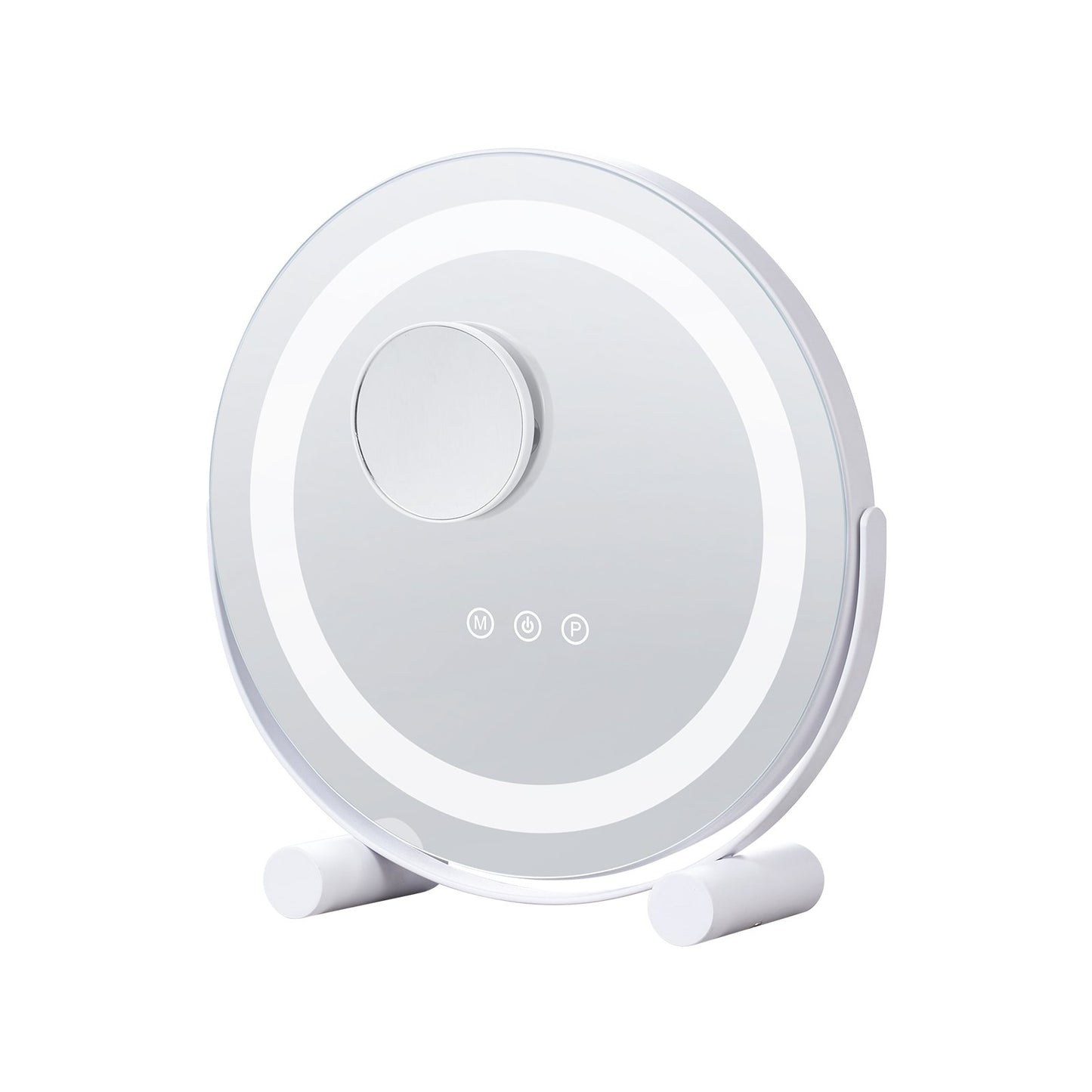 12” Sminkspegel med lampor LED sminkrund med Smart Touch för sovrum
