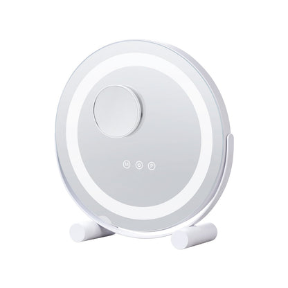12” Sminkspegel med lampor LED sminkrund med Smart Touch för sovrum