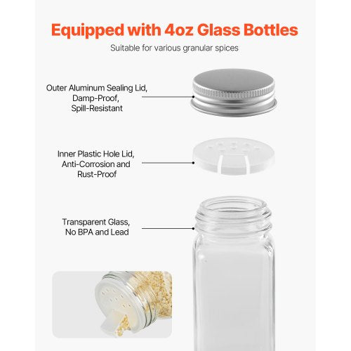 Gewürzregal-Organizer für Schränke, Küchengewürz-Organizer, 58,4 x 40,6 cm | EU