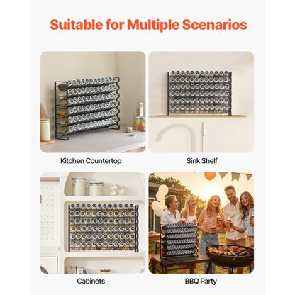 Gewürzregal-Organizer für Schränke, Küchengewürz-Organizer, 58,4 x 40,6 cm | EU