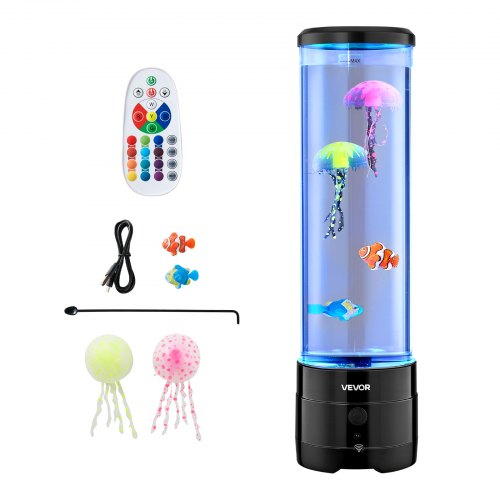 Sensorisk Bubbelrörslampa 16 Fjärrstyrd Färgad Vattenfisklampa
