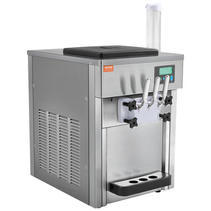 Kommersiell mjukglassmaskin 20L/H Utbyte 3 Smak Bänkskiva
