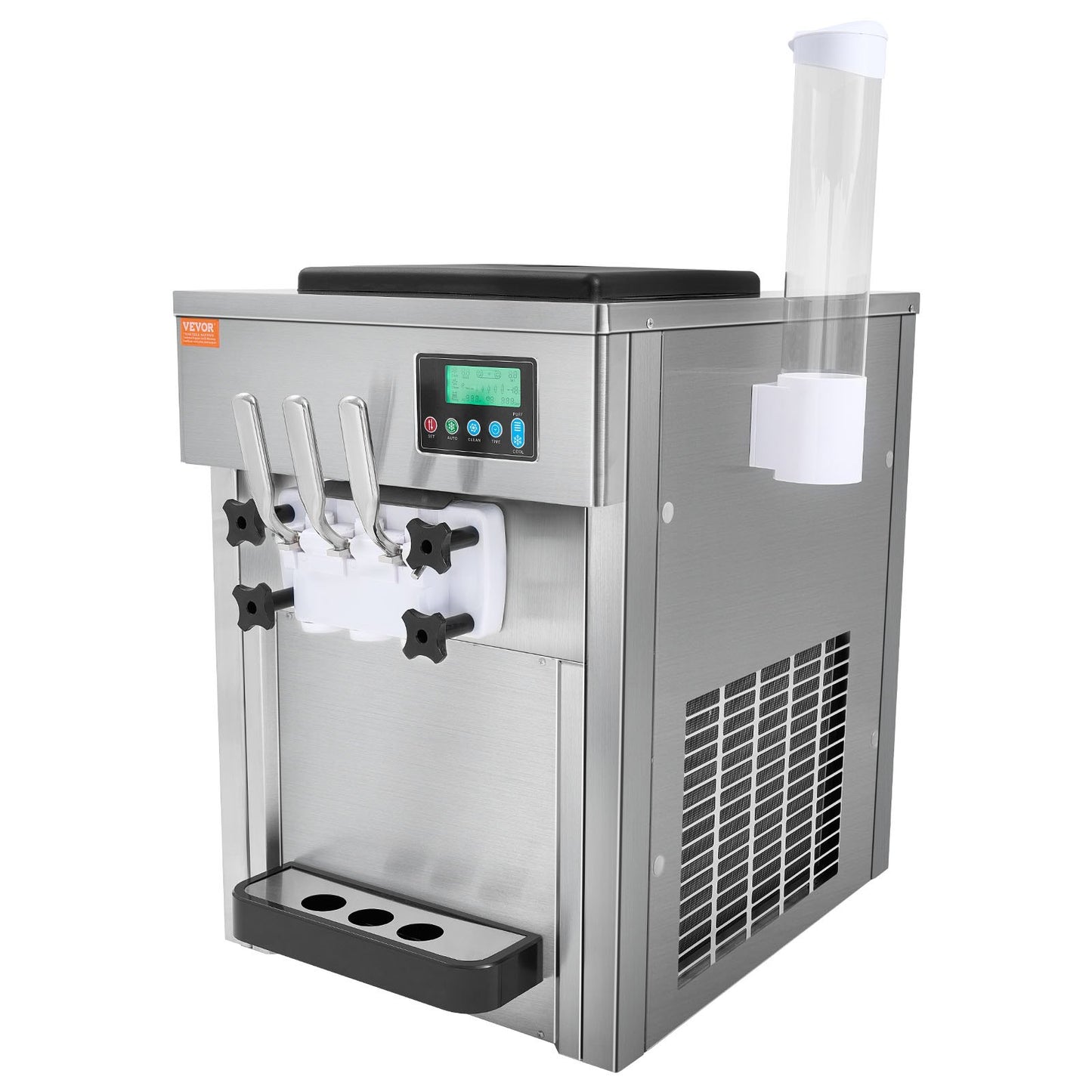 Kommersiell mjukglassmaskin 20L/H Utbyte 3 Smak Bänkskiva