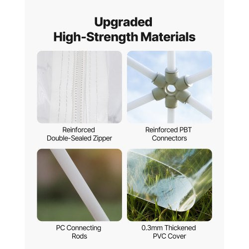 3.6 x 2.1 m garden bubble tent for 4-7 people outdoors, transparent geodesic dome | EU