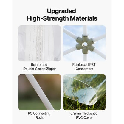 3.6 x 2.1 m garden bubble tent for 4-7 people outdoors, transparent geodesic dome | EU