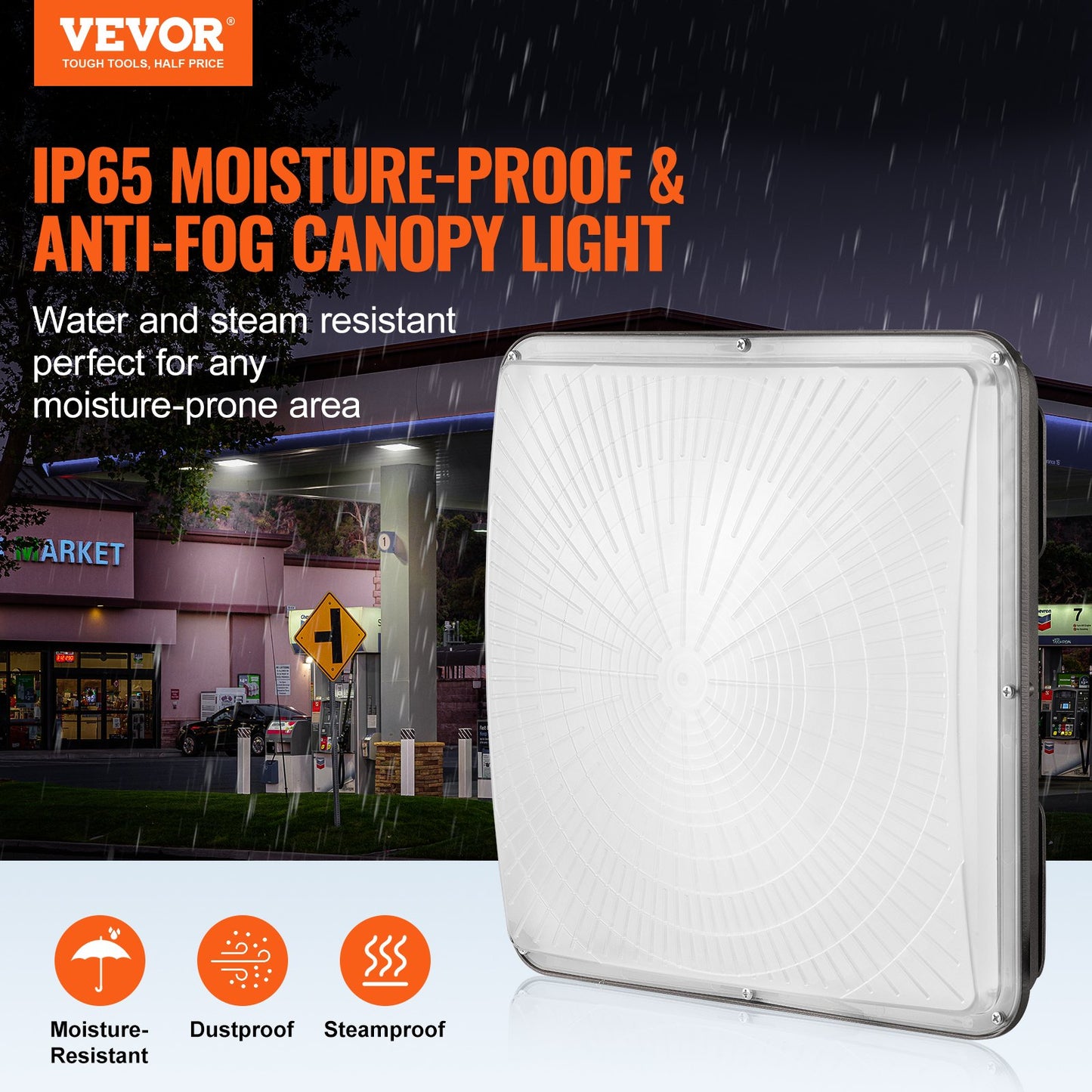 4 ST LED Canopy Light 150W 16500LM 5000K Dagsljus Utomhus Canopy Lighting