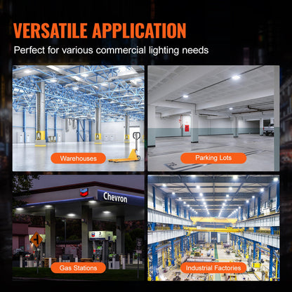 4 ST LED Canopy Light 150W 16500LM 5000K Dagsljus Utomhus Canopy Lighting