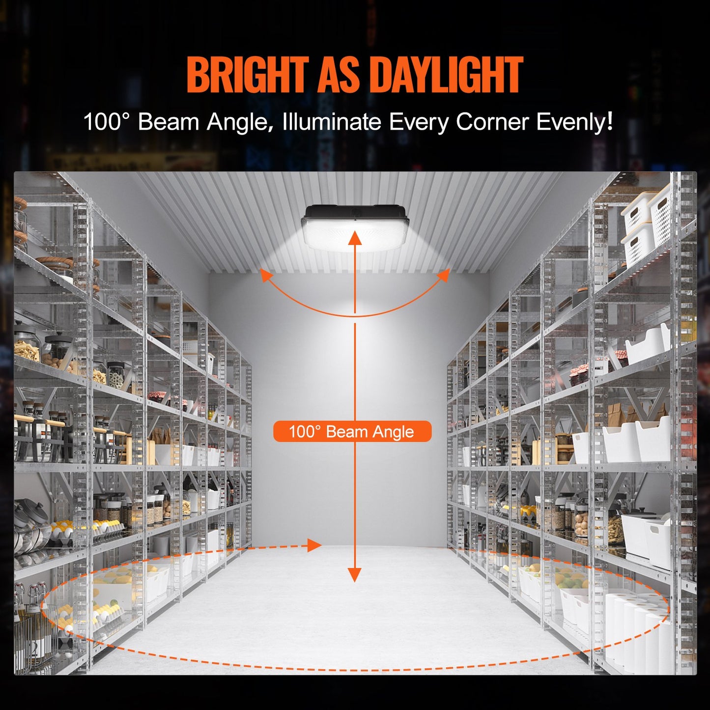 4 ST LED Canopy Light 150W 16500LM 5000K Dagsljus Utomhus Canopy Lighting