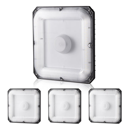 4-pack LED Canopy Lights 80W 8800LM 5000K Daylight Outdoor Canopy Lighting