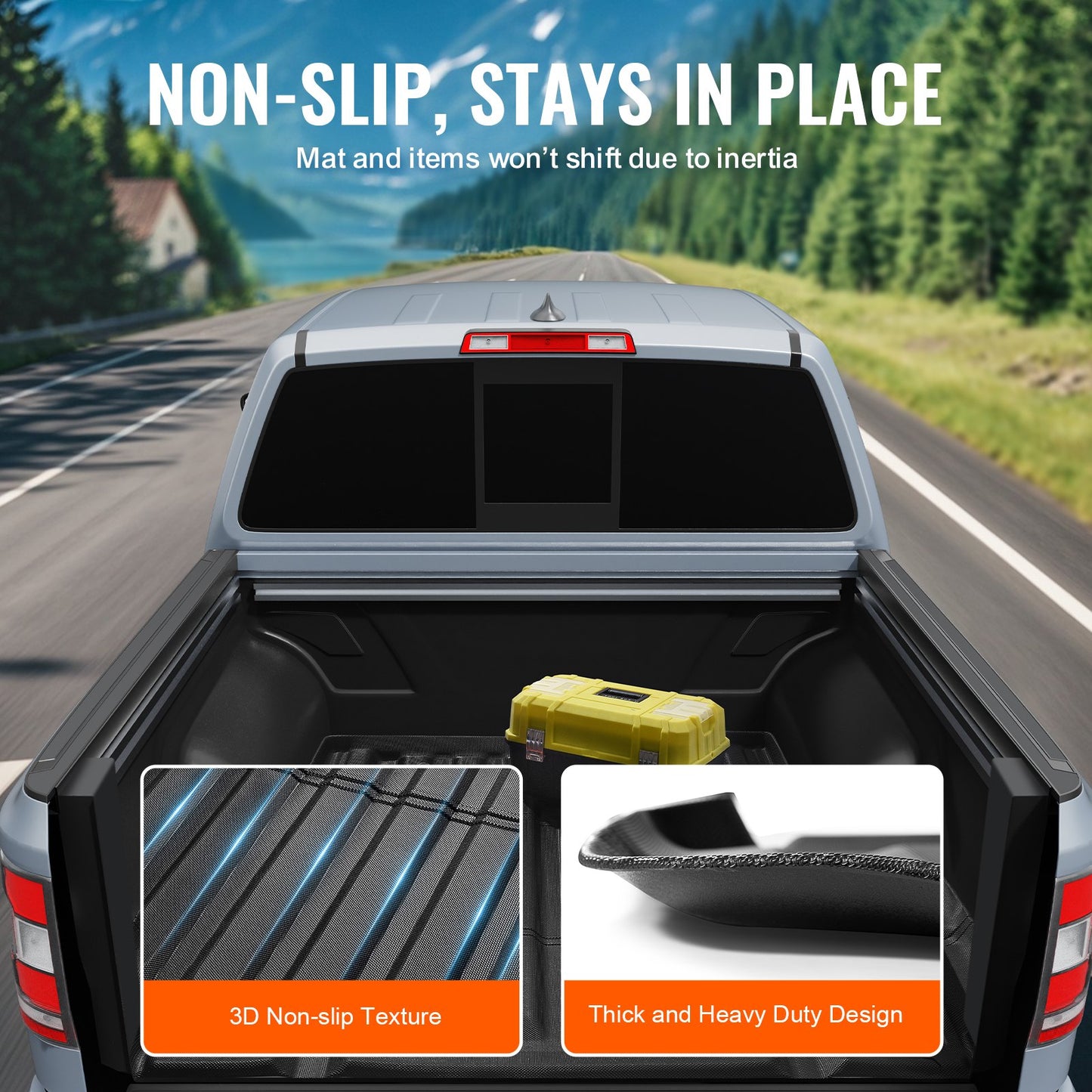 Truck Bed Mat Fit 2022-2024 Nissan Frontier TPE Truck Bed Liner Tillbehör