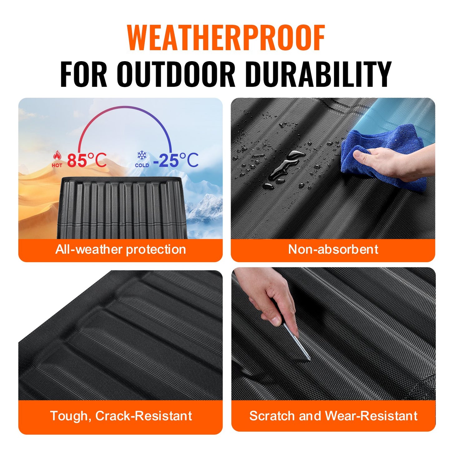 Truck Bed Mat Fit 2022-2024 Nissan Frontier TPE Truck Bed Liner Tillbehör