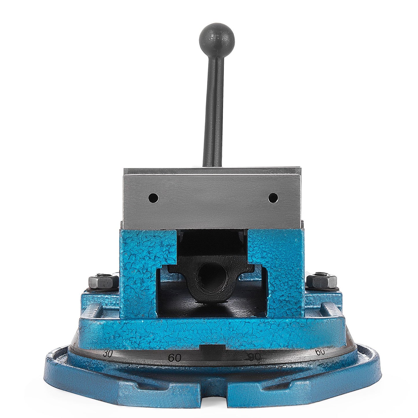 Precision Milling Machine Vise 4 Inch Accu Lock Swivel Base Clamping Screw 360 Degree Scale Bench Vise Clamp 100mm Width for Milling Drilling Machine Precision Parts Finishing