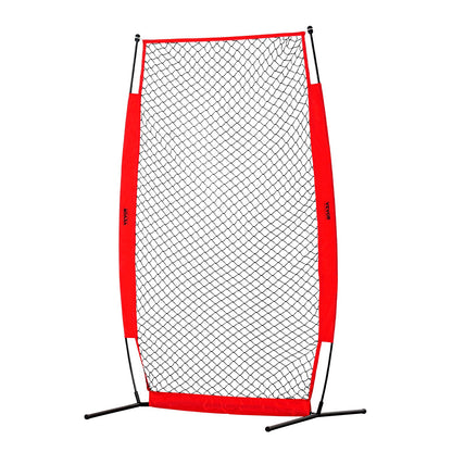 I Screen Baseball för batting Cage, 7x4 ft Baseball & Softball Säkerhetsskärm, Body Protector Bärbar Batting Screen med bärväska och markinsatser, Baseball Pitching Net för Pitchers Protection