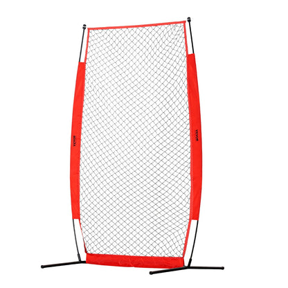 I Screen Baseball för batting Cage, 7x4 ft Baseball & Softball Säkerhetsskärm, Body Protector Bärbar Batting Screen med bärväska och markinsatser, Baseball Pitching Net för Pitchers Protection