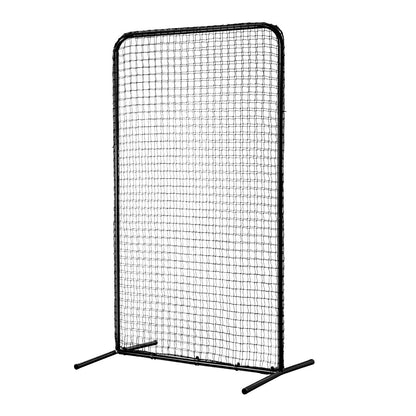 I Screen Baseball för Batting Cage, 7x4 ft Baseball Softball Säkerhetsskärm, Body Protector Bärbar Batting Screen med bärväska och markinsatser, Heavy Duty Pitching Net för Pitchers Protection