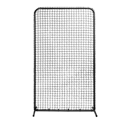 I Screen Baseball för Batting Cage, 7x4 ft Baseball Softball Säkerhetsskärm, Body Protector Bärbar Batting Screen med bärväska och markinsatser, Heavy Duty Pitching Net för Pitchers Protection