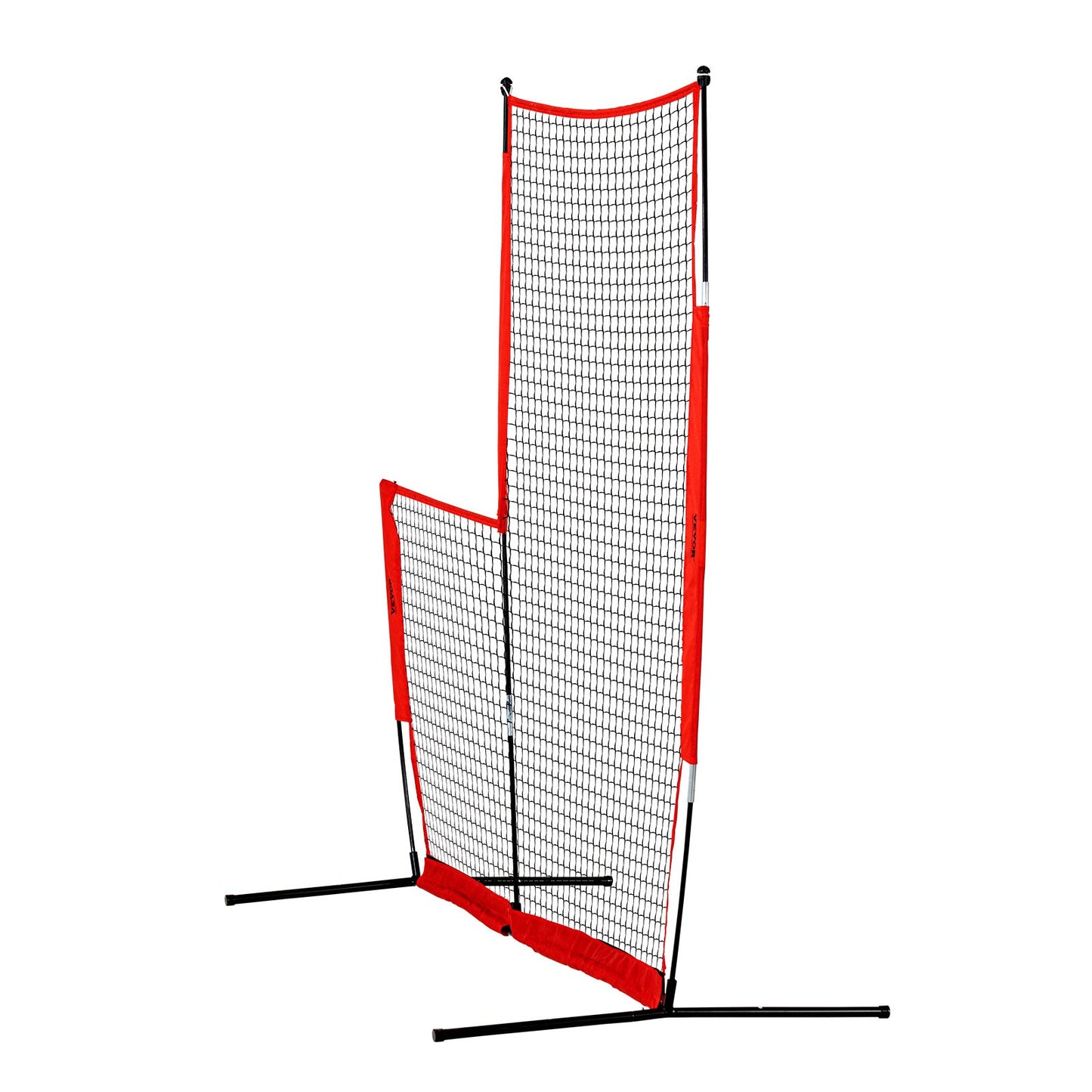L Screen Baseball för Batting Cage, 7x7 ft Baseball & Softball Säkerhetsskärm, Body Protector Bärbar Batting Screen med bärväska och markinsatser, Baseball Pitching Net för Pitchers Protection