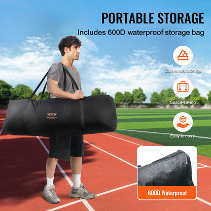 L Screen Baseball for Batting Cage, 7x7 ft Baseball Softball Safety Screen, Body Protector Portable Batting Screen with Carrying Bag and Ground Stakes, Heavy Duty Pitching Net for Pitchers Protection
