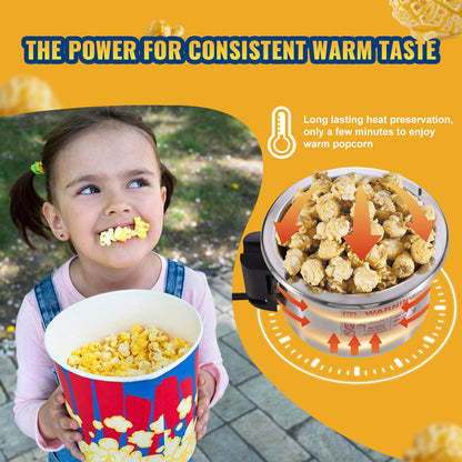 Popcorn Popper Machine Bordsskiva Popcorn Maker 300W 2,5 Oz Svart