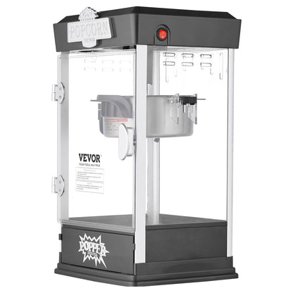 Popcorn Popper Machine Tabletop Popcorn Maker 480W 4 Oz Black