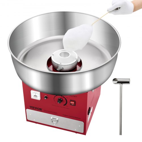 Kommerzielle Zuckerwattemaschine Zuckerwattemaschine 1000W für Party Rot | EU