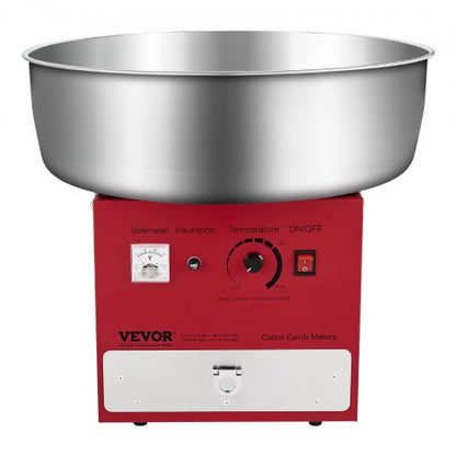 Kommerzielle Zuckerwattemaschine Zuckerwattemaschine 1000W für Party Rot | EU