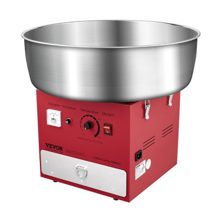 Kommerzielle Zuckerwattemaschine Zuckerwattemaschine 1000W für Party Rot | EU
