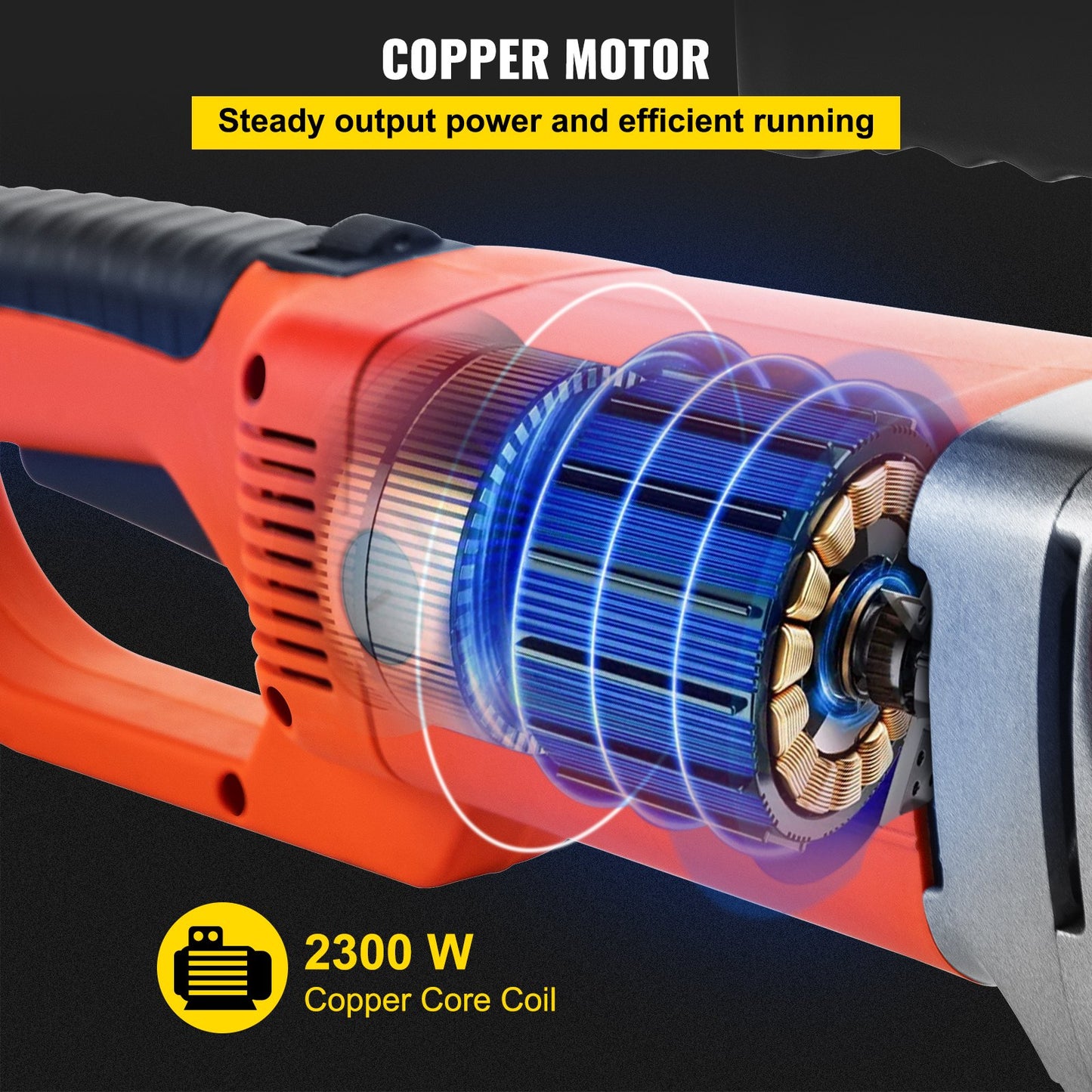 Elektrisk rörgängare, 2300W rörgängningsmaskin, kraftfull handhållen drivenhet, 220V rörgängare, bärbar rörgängare med 6 stansar 1/2"-2