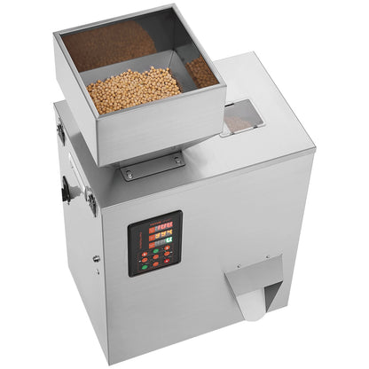 Powder Filling Machine, 0.022-1.1lbs/10-500g, Automatic Intelligent Particle Weighing Filling Machine, Bottle Bag Powder Filling Particle Dispenser for Tea Seeds Grain Powder Flour Beans Glitter