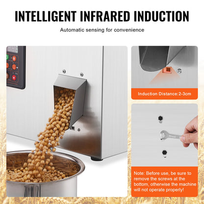 Pulverpåfyllningsmaskin, 0,002-0,44lbs/1-200 g, automatisk intelligent partikelvägningsmaskin, flaskpåse Pulverfyllningspartikeldispenser för tefrön Kornpulver Mjölbönor Glitter