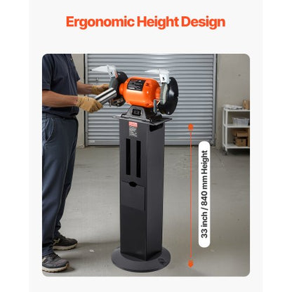 Bench Grinder Stand Grinding Vise Floor Pedestal 28 x 17 cm Mounting Plate | EU