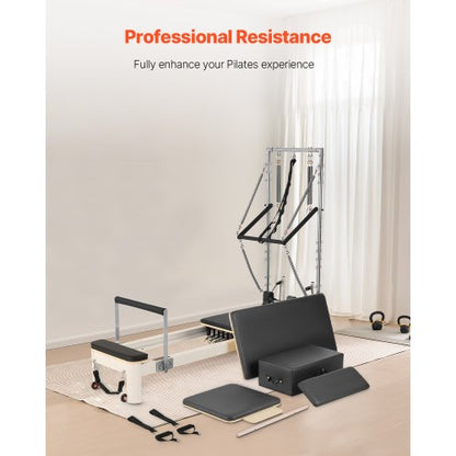 Pilates Reformer Pilatesmaskin Hemmagymutrustning med Motstånd |  EU