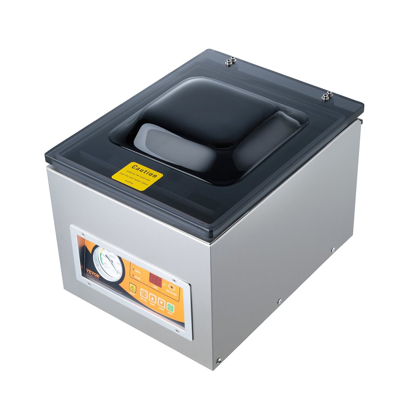 Chamber Vacuum Sealer, 260 W tätningseffekt, vakuumförpackningsmaskin för våtfoder, kött, marinader och mer, kompakt storlek med 10,2" tätningslängd, applicerad i hemköket och kommersiellt bruk