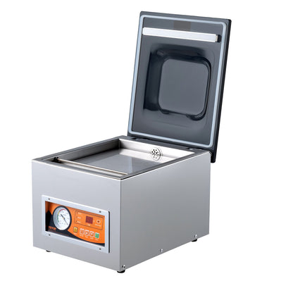 Chamber Vacuum Sealer, 260 W tätningseffekt, vakuumförpackningsmaskin för våtfoder, kött, marinader och mer, kompakt storlek med 10,2" tätningslängd, applicerad i hemköket och kommersiellt bruk