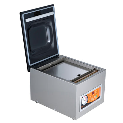 Chamber Vacuum Sealer, 260 W tätningseffekt, vakuumförpackningsmaskin för våtfoder, kött, marinader och mer, kompakt storlek med 10,2" tätningslängd, applicerad i hemköket och kommersiellt bruk