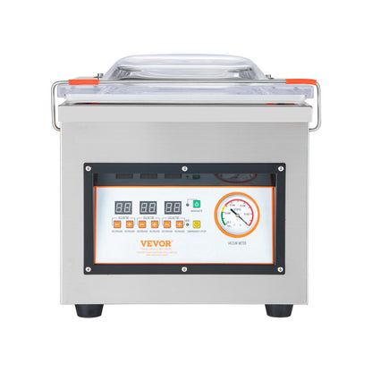 Chamber Vacuum Sealer, 320 W tätningseffekt, vakuumförpackningsmaskin för våtfoder, kött, marinader och mer, kompakt storlek med 12,6" tätningslängd, applicerad i hemköket och kommersiellt bruk