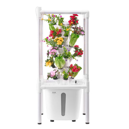 Hydroponic odlingssystem med Grow Light 30 Pods Hydroponic Tower Garden