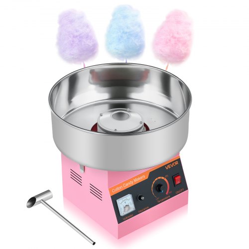 Kommersiell Sockervaddsmaskin Elektrisk Sockervaddsmaskin 1000W Rosa