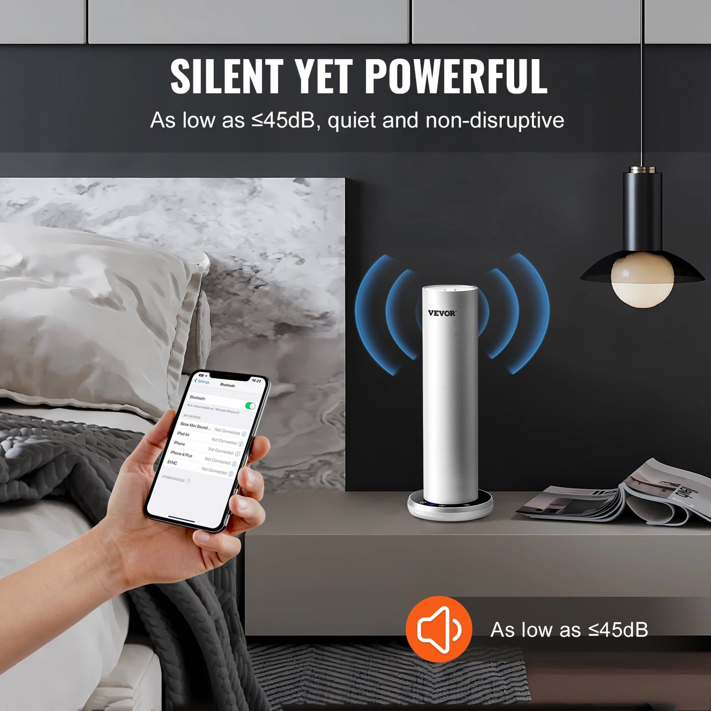 Scent Air Machine 120ml Bluetooth kallluftspridare 1000sq.ft vattenlös
