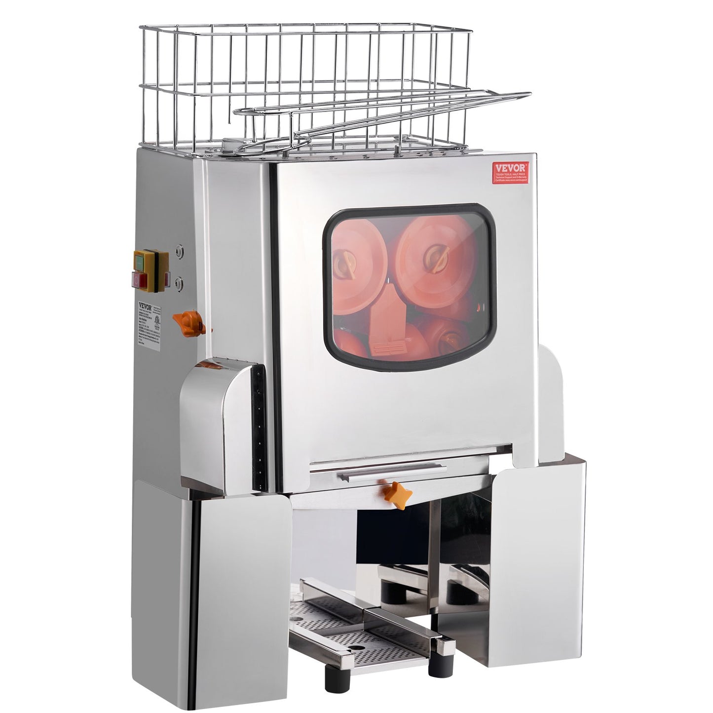 Commercial Orange Juicer Machine 120W Rostfritt Stål Presspress Extraktor