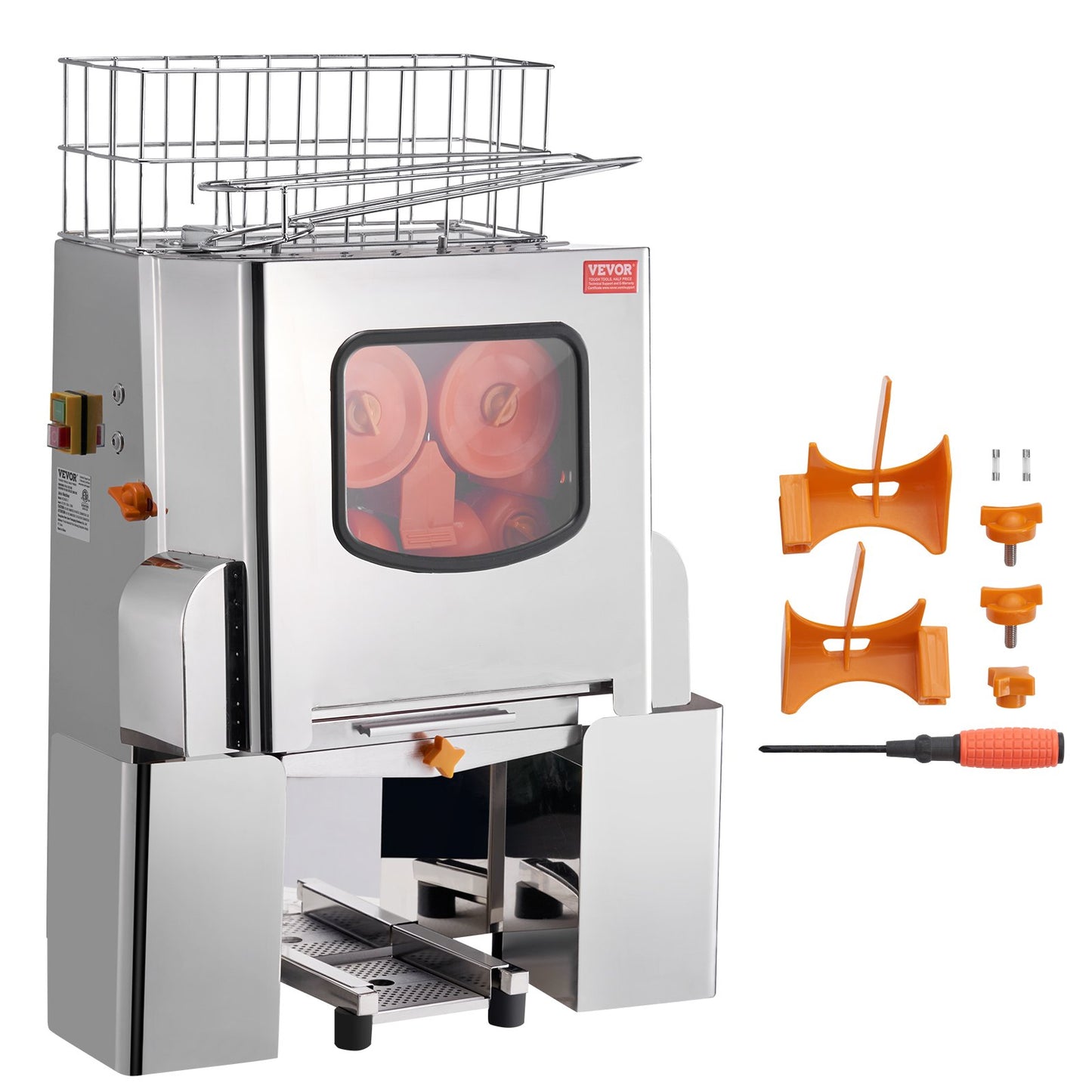 Commercial Orange Juicer Machine 120W Rostfritt Stål Presspress Extraktor