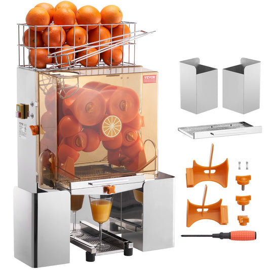 Commercial Orange Juicer Machine 120W Juice Squeezer Extractor Filter Box