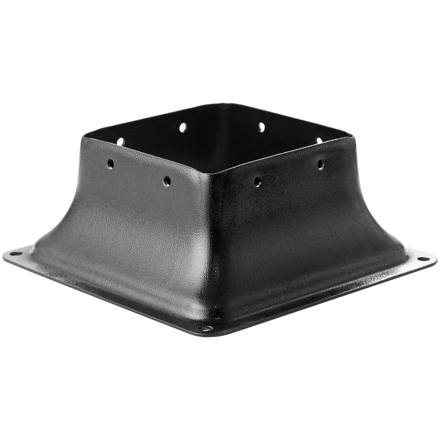101,6 x 101,6 mm Pfostensockel, 20 Stück, innen 91 x 91 mm, robuste Pfostenhalterung aus pulverbeschichtetem Stahl. Passend für Standard-Holzpfostenanker, Terrassenpfostensockel für Terrassen-Veranda-Handlaufgeländer.