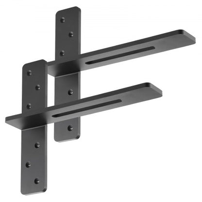 2 shelf brackets 14 inch / 355.6 mm heavy duty floating shelf brackets