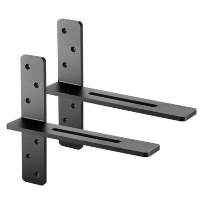 2 shelf brackets 14 inch / 355.6 mm heavy duty floating shelf brackets