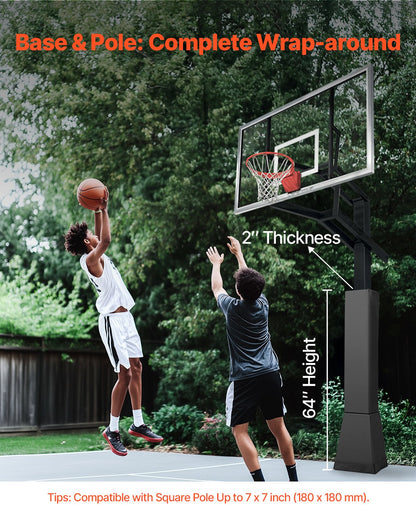 163 cm Basketball Pole Pad Durable All Weather Padding 18x18 in Square Pole